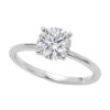 1 Carat Round Lab Grown IGI G/VS1 Diamond Solitaire Ring in 10K White Gold