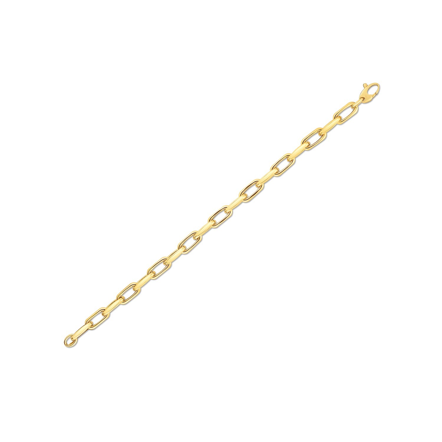 14k Yellow Gold French Cable Link Bracelet (6.00 mm) 14k Yellow Gold French Cable Link Bracelet (6.00 mm)