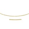 14k Yellow Gold Necklace in a Round Omega Chain Style