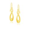 14k Yellow Gold Polished Earrings in Infinity Design