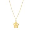 Cutout Star Necklace in 14K Yellow Gold