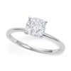 1 Carat Cushion Lab Grown IGI G/VS1 Diamond Solitaire Ring in 10K White Gold