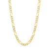 14K Yellow Gold Solid Pave Figaro Chain (5.90 mm)