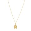 Heart and Horse Necklace in 14K Yellow Gold