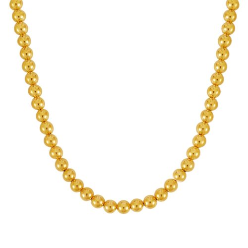 14k Yellow Gold Bead Chain (8mm)