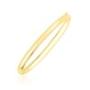 10k Yellow Gold Dome Style Shiny Bangle (3.30 mm)