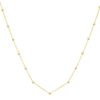 Textured Saturn Bead Necklace in 14K Yellow Gold