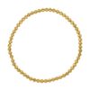 Moon Cut Bead Stretch Bracelet in 14K Yellow Gold (2.90 mm)