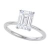 2 Carat Emerald Lab Grown IGI G/VS1 Diamond Solitaire Ring in 14K White Gold
