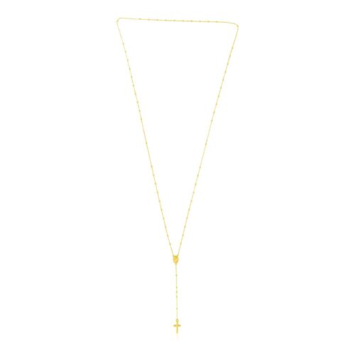 14k Yellow Gold Rosary Necklace