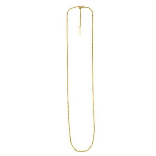Endless Adjustable Cable Chain in 14k Yellow Gold (1.70 mm)