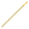 14k Two Tone Gold Pave Curb Chain (5.70 mm)