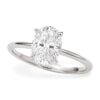 1 Carat Oval Lab Grown IGI G/VS1 Diamond Solitaire Ring in 10K White Gold