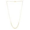 14k Yellow Gold Bead Paperclip Necklace