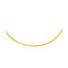 2.5mm 14k Two Tone Gold Reversible Omega Necklace