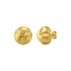 14k Yellow Gold Fancy Knot Stud Earrings