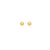10k Yellow Gold Ball Style Stud Earrings (4mm)