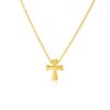 14k Yellow Gold with Cross Pendant