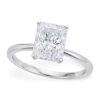 3 Carat Radiant Lab Grown IGI G/VS1 Diamond Solitaire Ring in 14K White Gold
