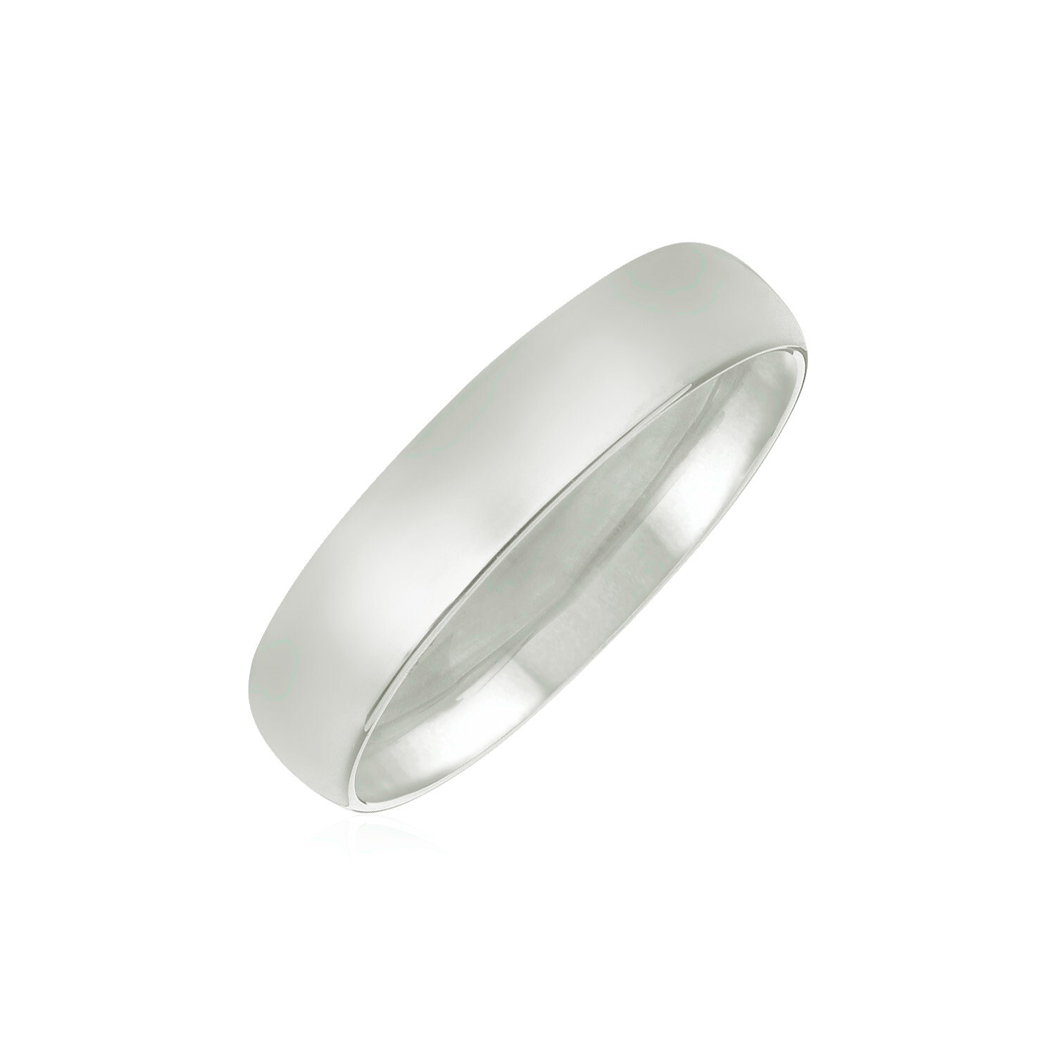 14k White Gold Comfort Fit Wedding Band(5.00 mm) 14k White Gold Comfort Fit Wedding Band(5.00 mm)
