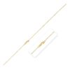 Double Extendable Bead Chain in 14k Yellow Gold (1.00 mm)