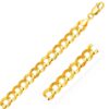 14k Yellow Gold Solid Curb Chain (10.00 mm)