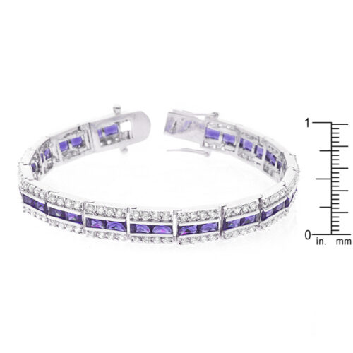Balboa Purple Cubic Zirconia Bracelet