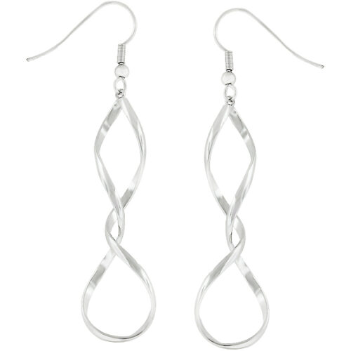 Silver Twist Earrings