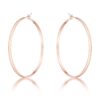 55mm Rose Gold Plated Classic Hoop Earrings