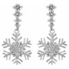 Snowflake Drop Earrings