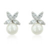 Butterfly Pearl Stud Earrings