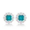 Bella Bridal Earrings in Aqua