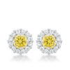 Bella Bridal Earrings in Yellow