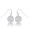 .6 Ct Elegant CZ Disk Earrings