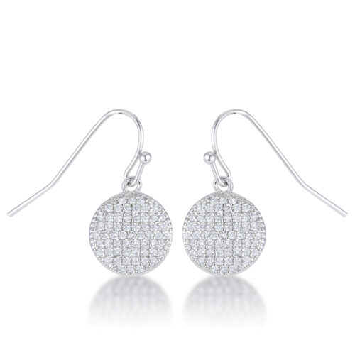 .6 Ct Elegant CZ Disk Earrings