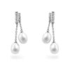 Pearl Diamond Dangles