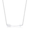 Arianna Rhodium Stainless Steel Arrow Necklace