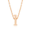 Rose Gold Finish Initial L Pendant