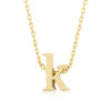 Golden Initial K Pendant