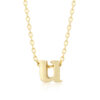 Golden Initial U Pendant