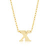 Golden Initial X Pendant