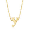 Golden Initial Y Pendant