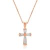 Rose Gold Plated Cross Necklace