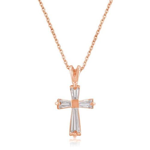 Rose Gold Plated Cross Necklace
