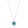 Bella Bridal Pendant in Aqua