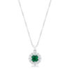 Bella Bridal Pendant in Green