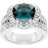 Ovaline Blue Ring