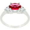 Oval Quartet Cubic Zirconia Ring