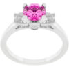 Mini Pink Ice Triplet Ring