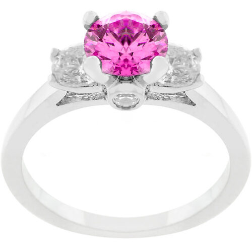 Mini Pink Ice Triplet Ring